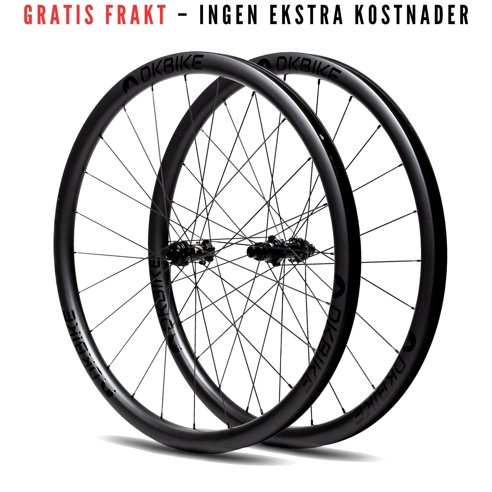 DKBIKE Road - Karbon skivebremse hjulsett