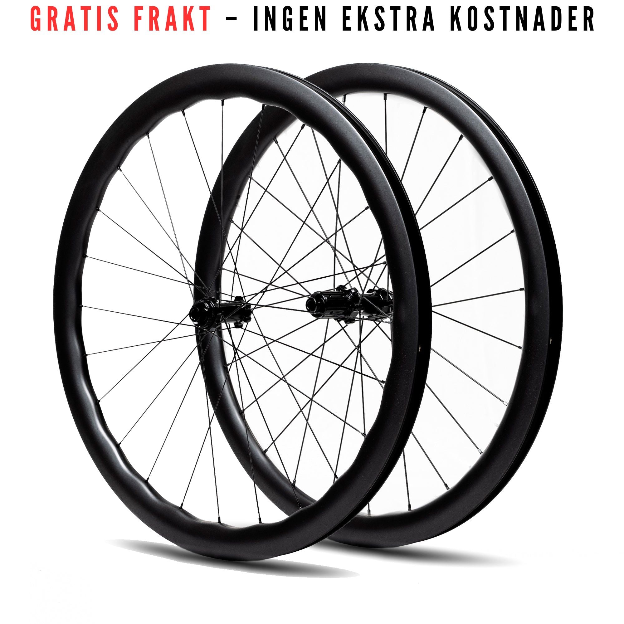 DKBIKE Wave karbon - Skivebremsehjulsett