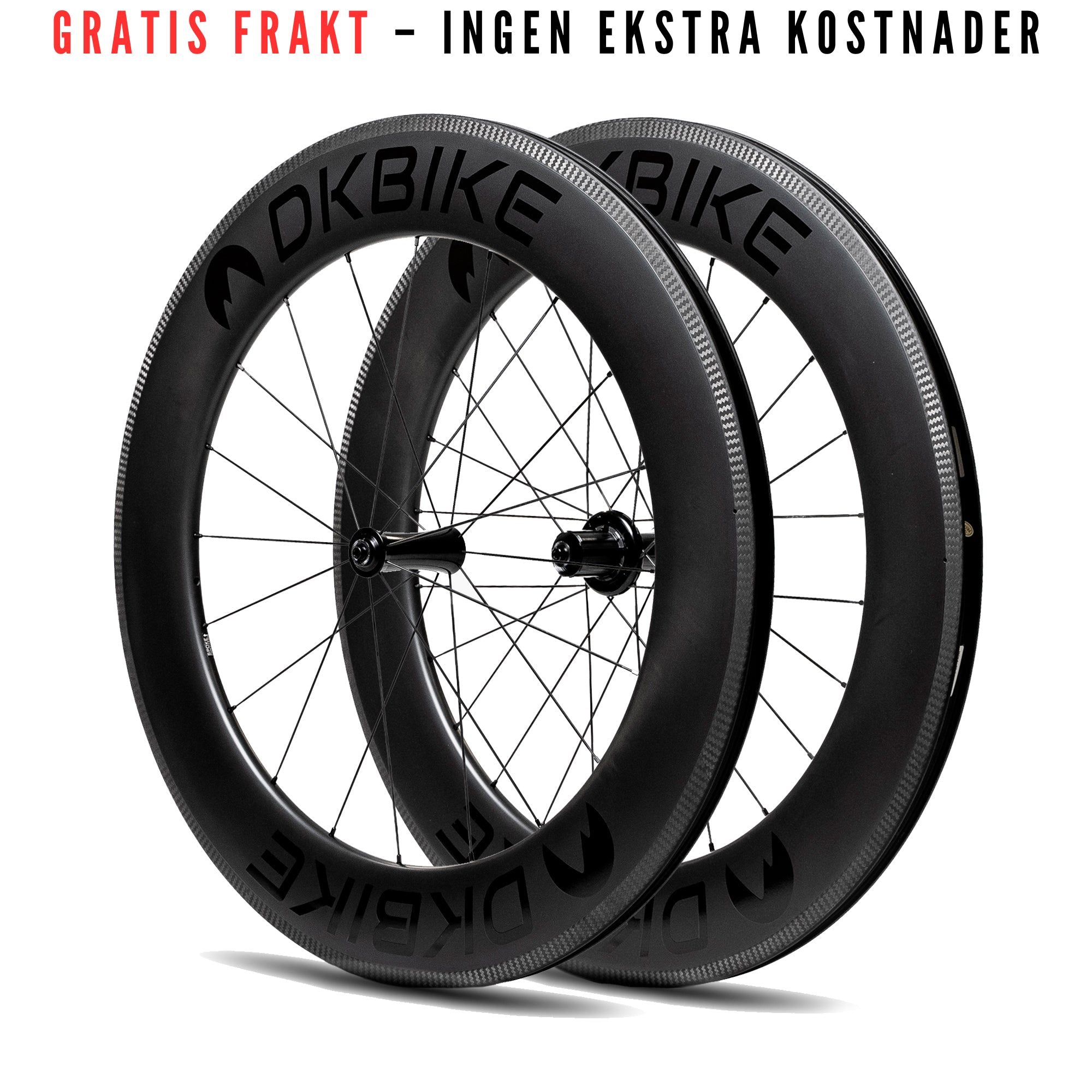 DKBIKE karbon hjulsett for felgbremse RIM - UCI-godkjente hjul