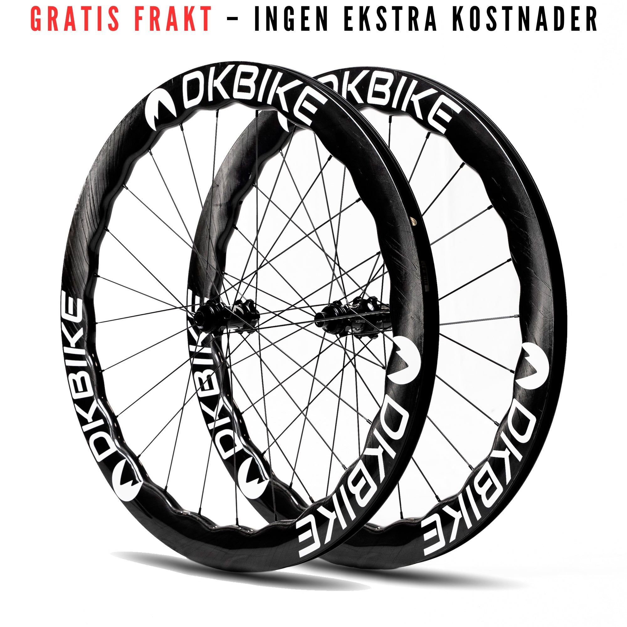 DKBIKE Wave karbon - Skivebremsehjulsett