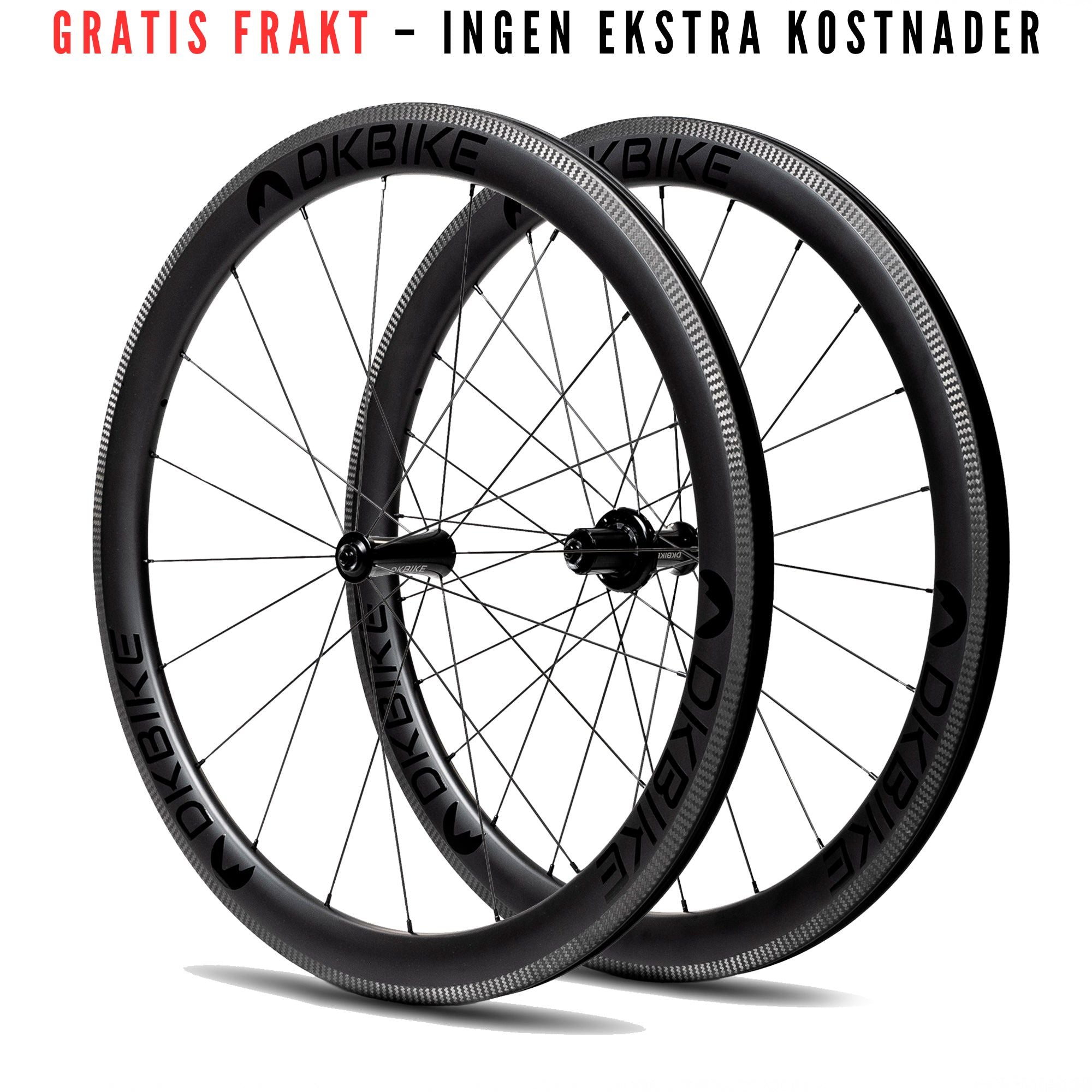 DKBIKE karbon hjulsett for felgbremse RIM - UCI-godkjente hjul