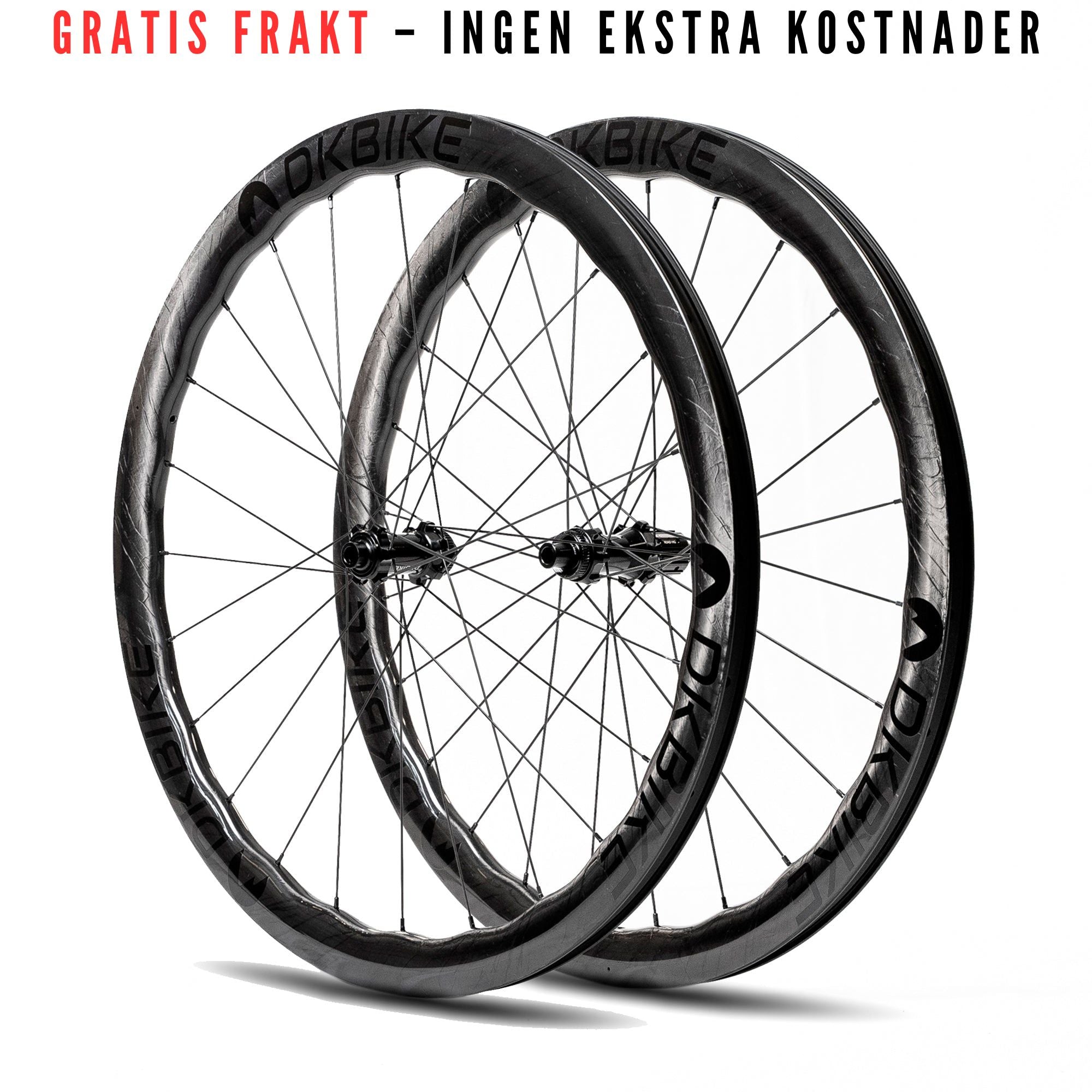 DKBIKE Wave karbon - Skivebremsehjulsett