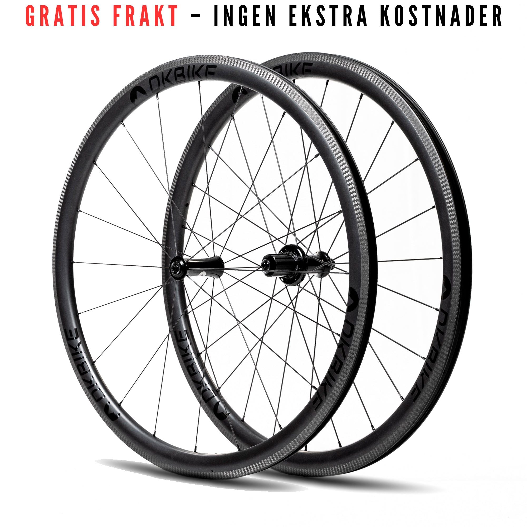 DKBIKE karbon hjulsett for felgbremse RIM - UCI-godkjente hjul