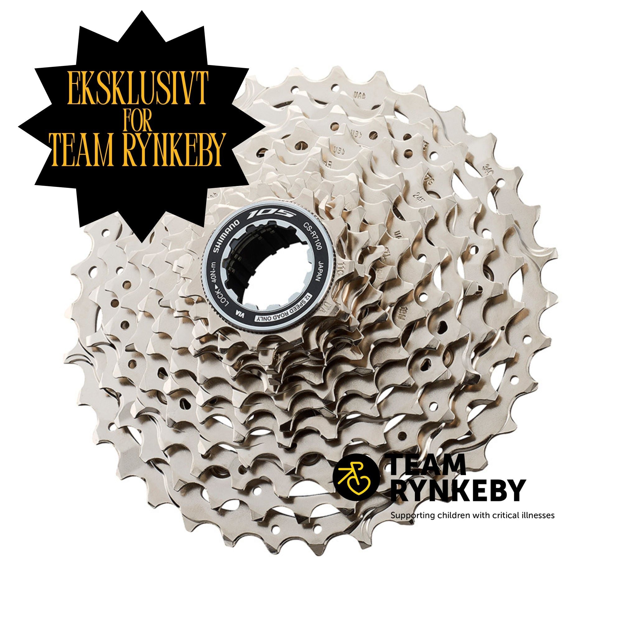 Team Rynkeby - Shimano R7100/HG710 105 Kassette 12 Speed