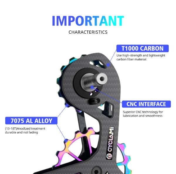 Oversized pulleyhjul med keramiske lejer - Shimano Ultegra - 11-speed