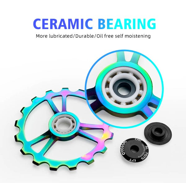 Oversized pulleyhjul med keramiske lejer - Shimano Ultegra - 11-speed