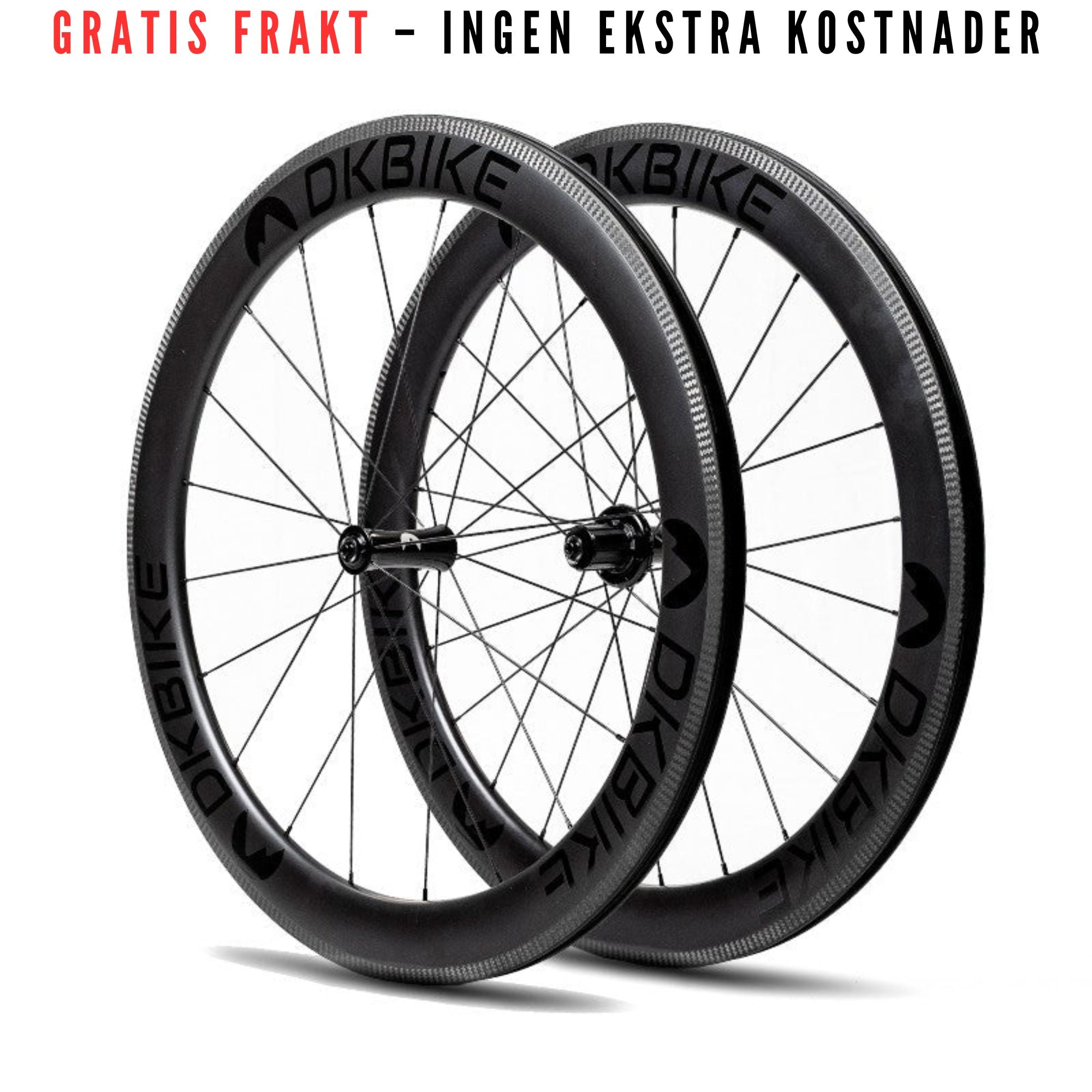 DKBIKE Feather - Karbon Lettvekts felgbrems hjulsett