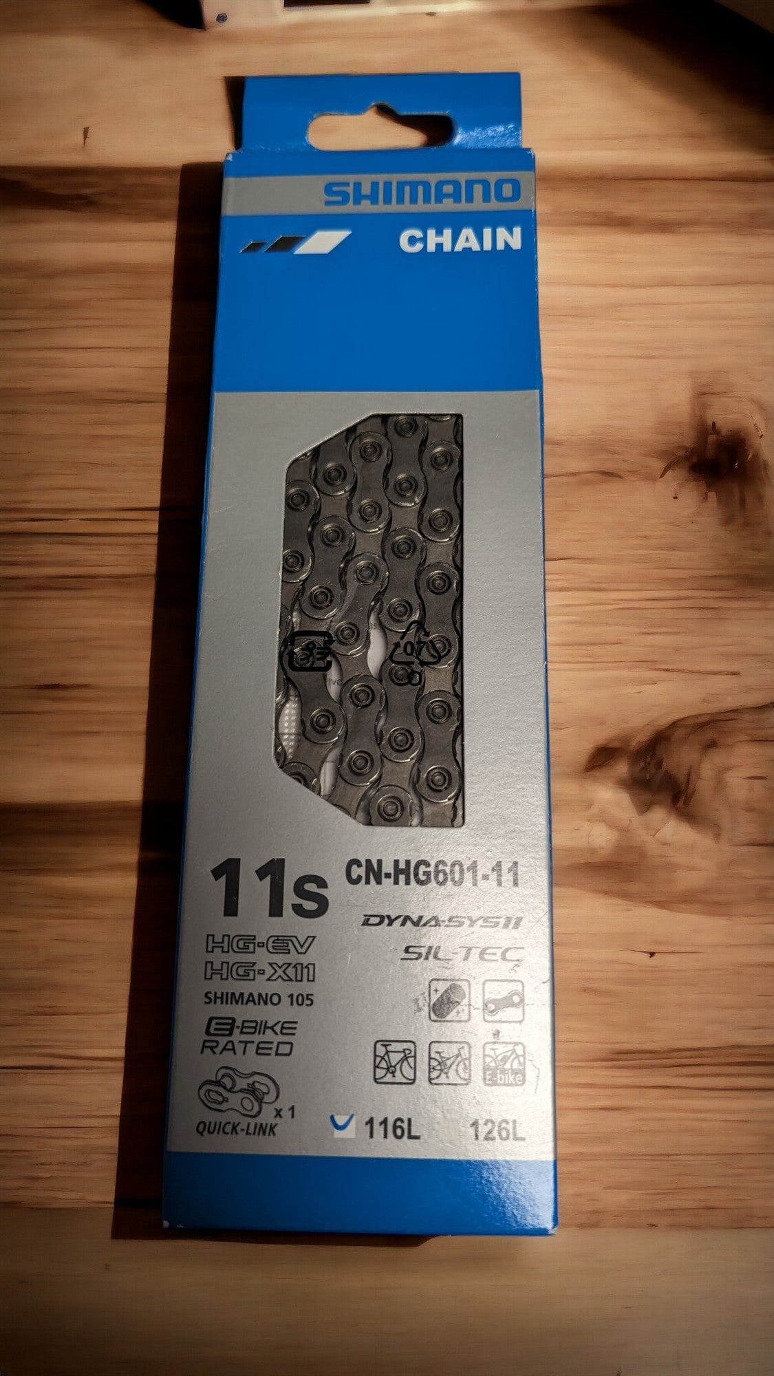 Shimano Chain 11 gir - CN-HG601 - Hurtigkobling - 105/SLX 116 lenker - HG-X11